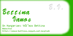 bettina vamos business card